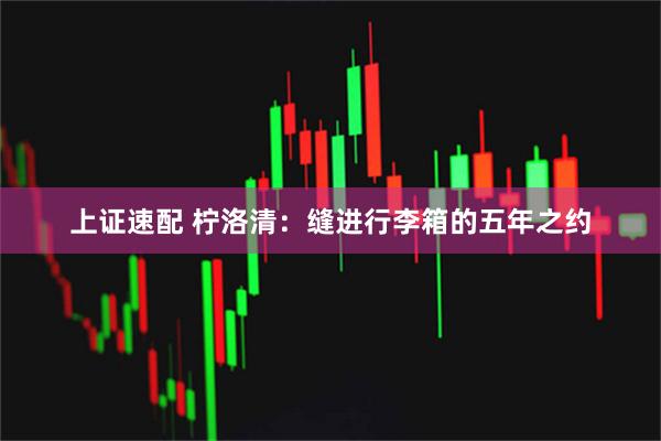 上证速配 柠洛清：缝进行李箱的五年之约